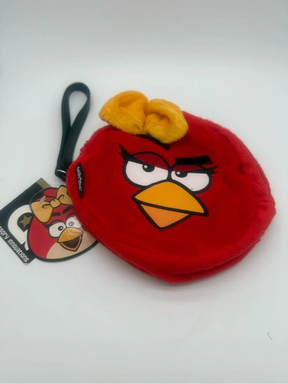 Angry Birds Ruby Female Red Bird Plush Wristlet Coin Purse Accessory Innovations